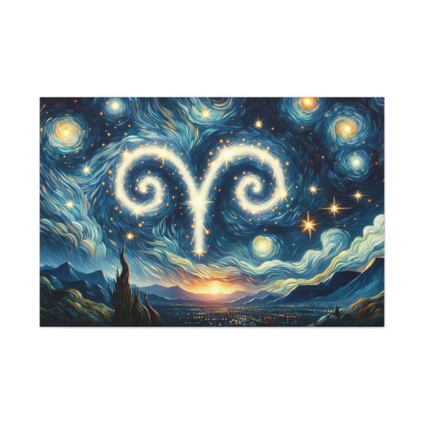 Zodiac Sign of Aries Standard Canvas