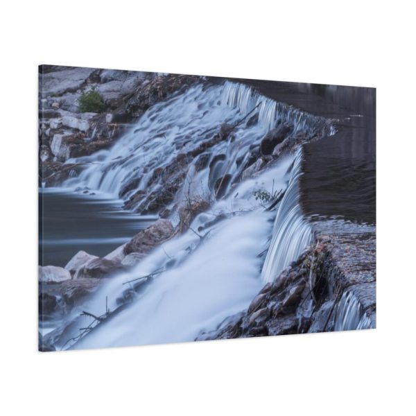 91638-215.jpg Waterfall River Close Up in France Standard Canvas