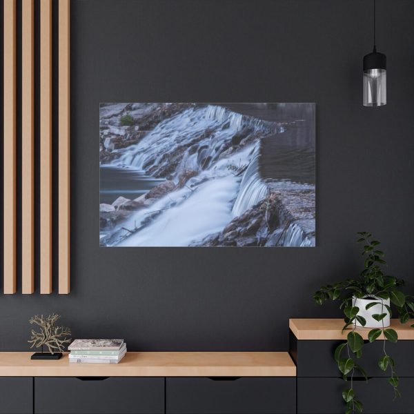 91638-218.jpg Waterfall River Close Up in France Standard Canvas