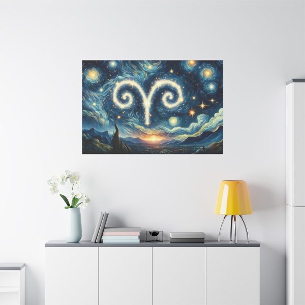 Zodiac Sign of Aries Standard Canvas