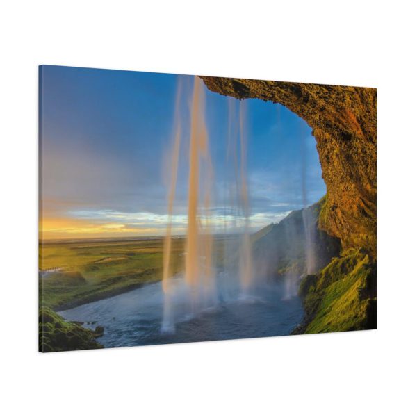 91638-220.jpg Waterfall on Cave Standard Canvas