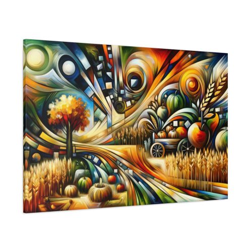 Harvest Theme Through Modern Art Styles Standard Canvas