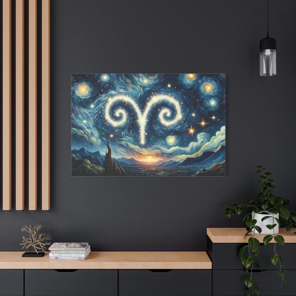 Zodiac Sign of Aries Standard Canvas