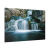 91638-230.jpg Waterfall Tumbling Down From Rocks Standard Canvas