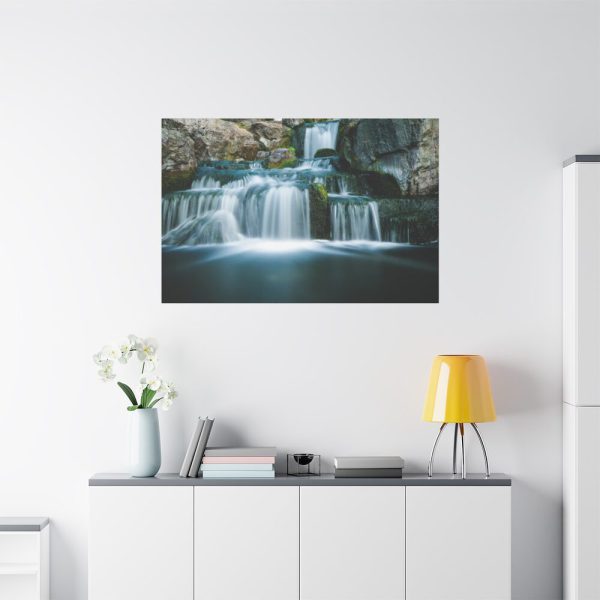 91638-232.jpg Waterfall Tumbling Down From Rocks Standard Canvas