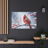 91638-243.jpg Red Cardinal Bird Winter Standard Canvas