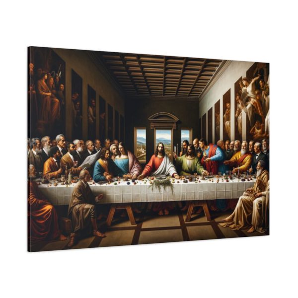 91638-245.jpg Leonardo da Vinci's The Last Supper World Leaders From Historical Periods Standard Canvas