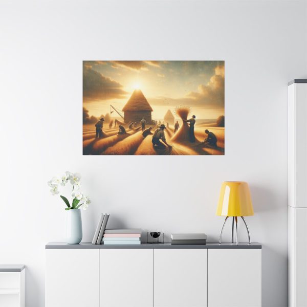 91638-252.jpg Vintage Harvest Scene With Workers Standard Canvas