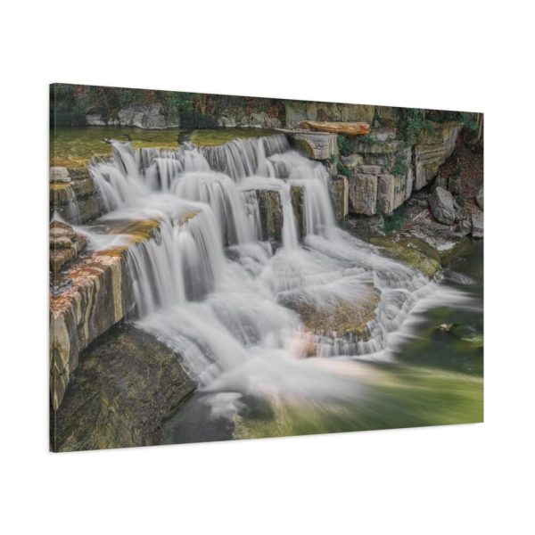 91638-290.jpg Falls on Taughannock Creek Standard Canvas