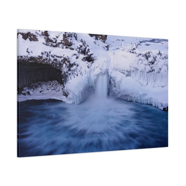 91638-305.jpg Waterfall in Winter Standard Canvas