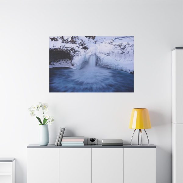 91638-307.jpg Waterfall in Winter Standard Canvas