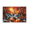 91638-311.jpg Autumn Waterfall Scene Standard Canvas