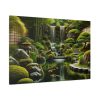 Zen Waterfall Garden in Japanese Style Standard Canvas