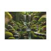 Zen Waterfall Garden in Japanese Style Standard Canvas