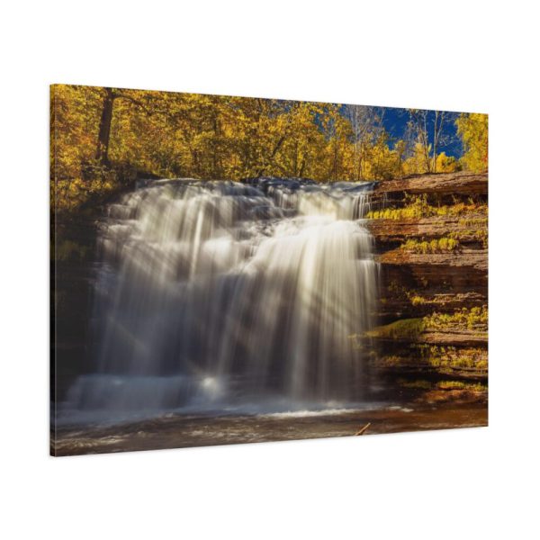 91638-345.jpg Waterfall in Autumn Standard Canvas