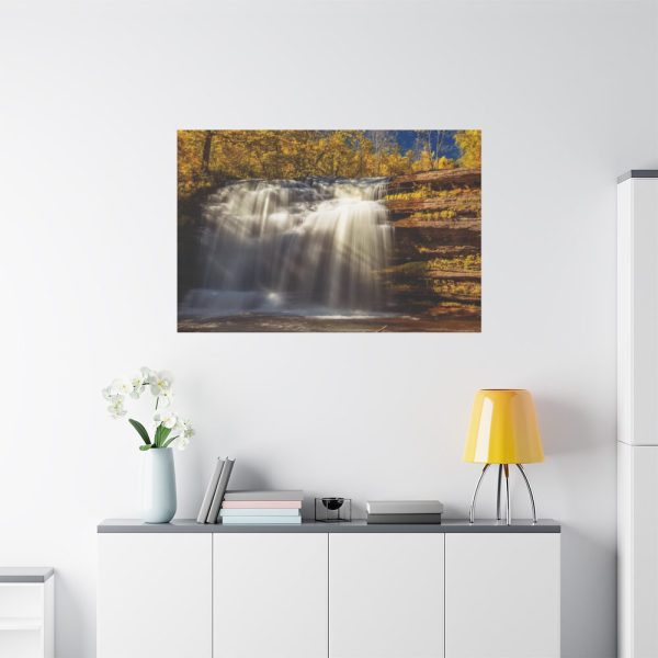 91638-347.jpg Waterfall in Autumn Standard Canvas