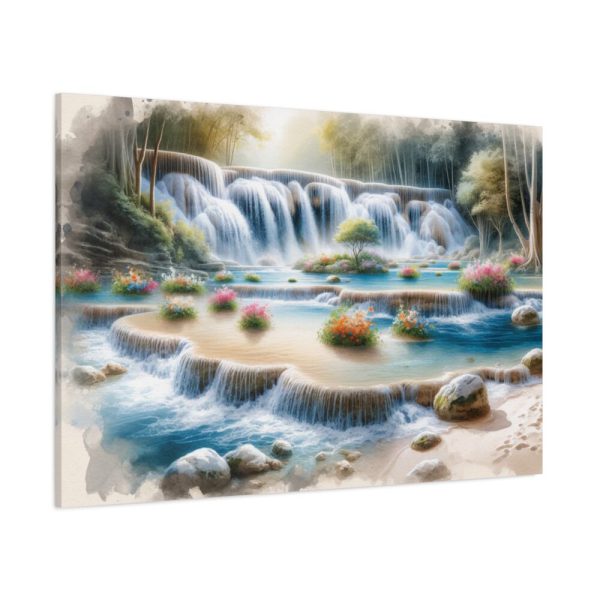 91638-350.jpg Watercolor-Style Painting of Waterfall Standard Canvas