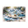 91638-351.jpg Watercolor-Style Painting of Waterfall Standard Canvas