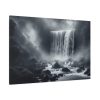 Waterfall on Rainy Day Standard Canvas