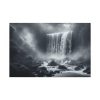 Waterfall on Rainy Day Standard Canvas