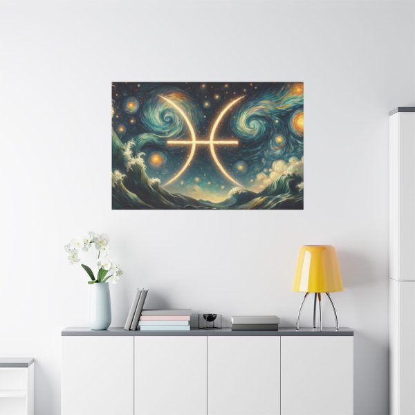 91638-37.jpg Zodiac Sign of Pisces Standard Canvas