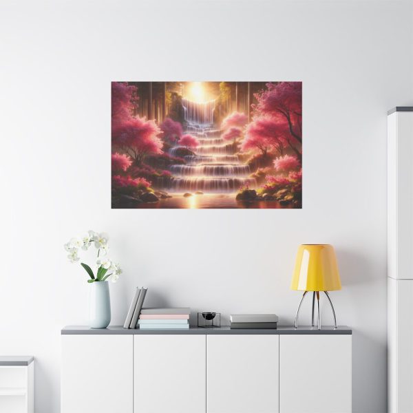 91638-372.jpg Waterfall in Rose Scenery Standard Canvas