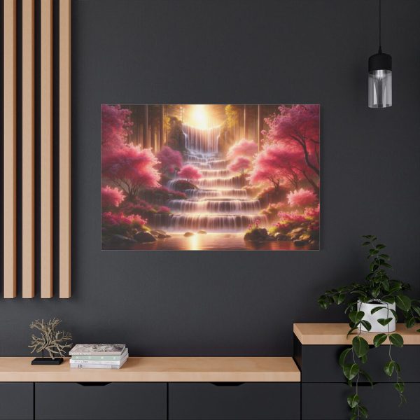 91638-373.jpg Waterfall in Rose Scenery Standard Canvas