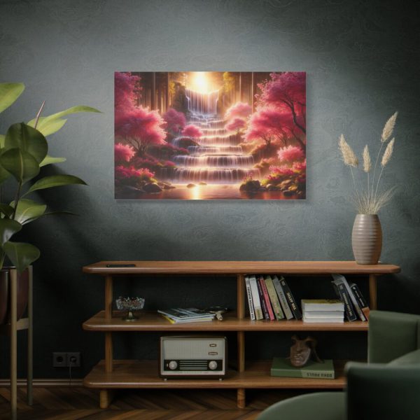 91638-374.jpg Waterfall in Rose Scenery Standard Canvas
