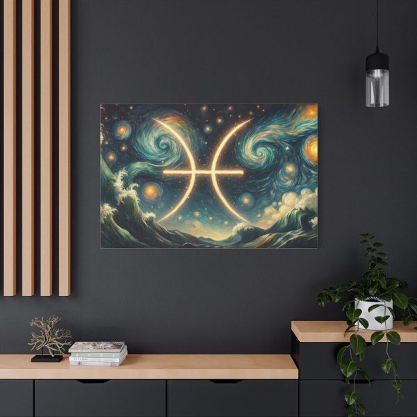91638-38.jpg Zodiac Sign of Pisces Standard Canvas
