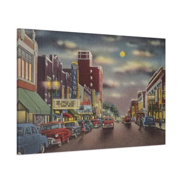 Nash Street at Night, Wilson Standard Canvas