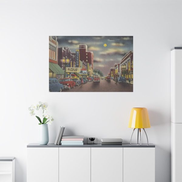 Nash Street at Night, Wilson Standard Canvas