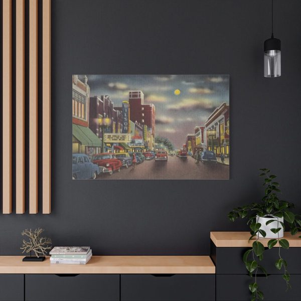 Nash Street at Night, Wilson Standard Canvas