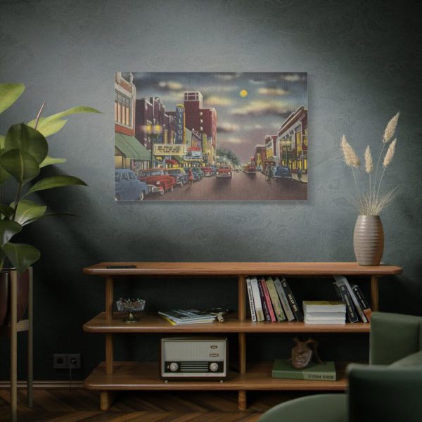Nash Street at Night, Wilson Standard Canvas