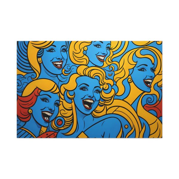 Pop Art People Laughing II Standard Canvas