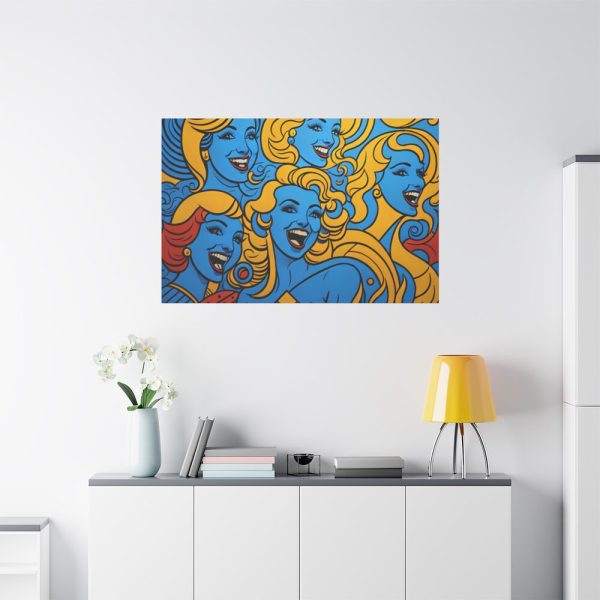 Pop Art People Laughing II Standard Canvas