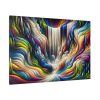 Abstract Art Piece of Waterfall Standard Canvas