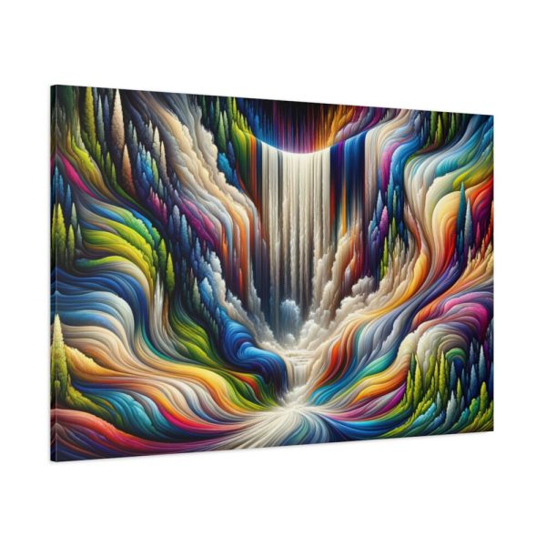 Abstract Art Piece of Waterfall Standard Canvas