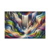 Abstract Art Piece of Waterfall Standard Canvas