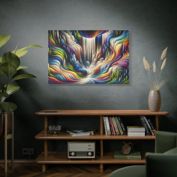 Abstract Art Piece of Waterfall Standard Canvas
