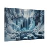 91638-441.jpg Frozen Waterfall During Winter Standard Canvas