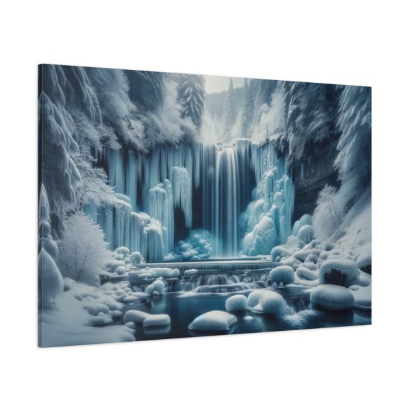 91638-441.jpg Frozen Waterfall During Winter Standard Canvas