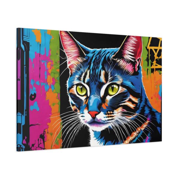 Cat Pop Art Illustration Standard Canvas