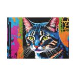 Cat Pop Art Illustration Standard Canvas - Image 2