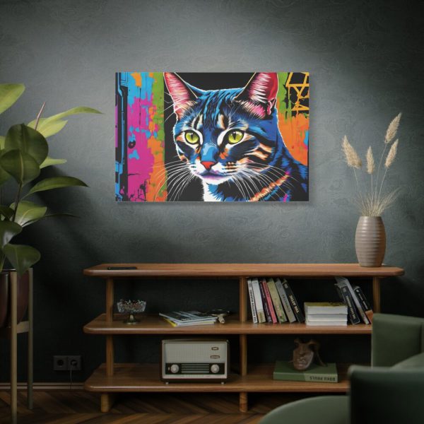 Cat Pop Art Illustration Standard Canvas