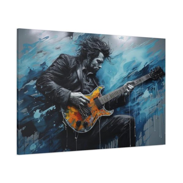 91638-451.jpg Man Playing Electric Guitar Art Standard Canvas