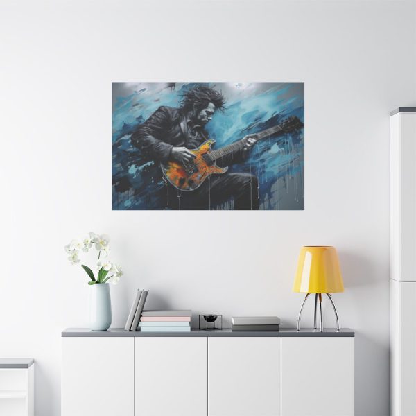 91638-453.jpg Man Playing Electric Guitar Art Standard Canvas