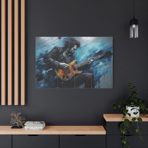 91638-454.jpg Man Playing Electric Guitar Art Standard Canvas