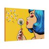 91638-461.jpg Girl With Blue Hair in Pop Art Style Standard Canvas
