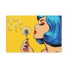 91638-462.jpg Girl With Blue Hair in Pop Art Style Standard Canvas