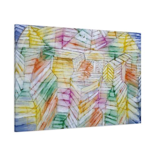 Theater–Mountain–Construction (1920) by Paul Klee Standard Canvas